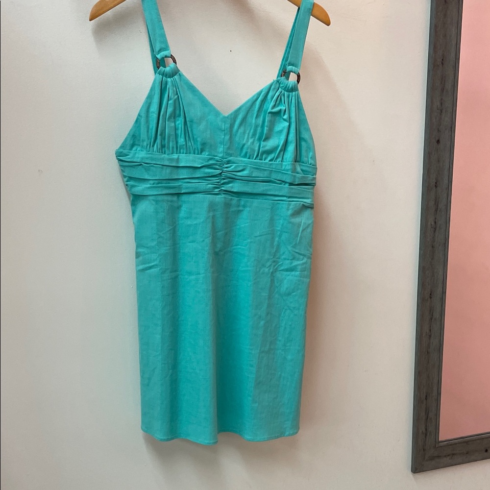 Very J Aqua Strappy Dress